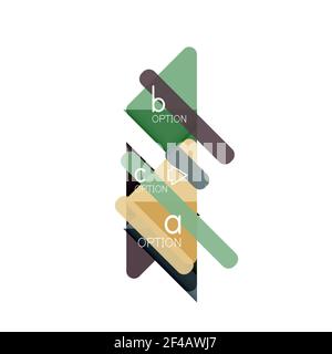 Triangle data visualization design, option infographic layout. Triangle data visualization design, option infographic layout. Vector illustration Stock Vector