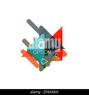 Triangle data visualization design, option infographic layout. Triangle data visualization design, option infographic layout. Vector illustration Stock Vector
