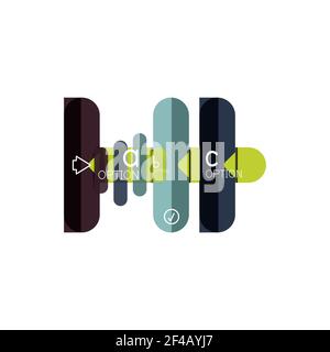 Abstract lines geometric infographic layoutAbstract lines geometric infographic layout, data visualization design, option step by step schedule, web box. Abstract lines geometric infographic layoutAbstract lines geometric infographic layout, data visualization design, option step by step schedule, web box. Vector illustration isolated on white Stock Vector