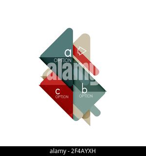Triangle data visualization design, option infographic layout. Triangle data visualization design, option infographic layout. Vector illustration Stock Vector
