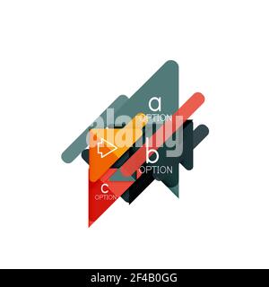 Triangle data visualization design, option infographic layout. Triangle data visualization design, option infographic layout. Vector illustration Stock Vector