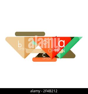 Triangle data visualization design, option infographic layout. Triangle data visualization design, option infographic layout. Vector illustration Stock Vector