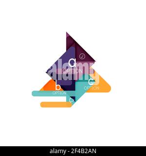 Triangle data visualization design, option infographic layout. Triangle data visualization design, option infographic layout. Vector illustration Stock Vector