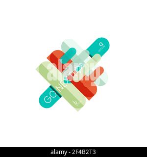 Abstract lines geometric infographic layoutAbstract lines geometric infographic layout, data visualization design, option step by step schedule, web box. Abstract lines geometric infographic layoutAbstract lines geometric infographic layout, data visualization design, option step by step schedule, web box. Vector illustration isolated on white Stock Vector