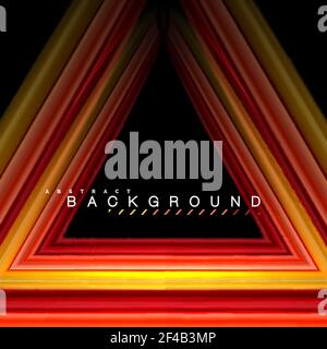 Geometric shapes created with fluid multicolored lines. Geometric shapes created with fluid multicolored lines. Vector artistic illustration for presentation, app wallpaper, banner or poster Stock Vector