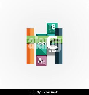 Paper option steps diagram infographic layout. Paper option steps diagram infographic layout. Vector artistic illustration for business presentation, web banner or poster Stock Vector