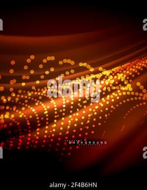 Neon glowing techno lines, hi-tech futuristic abstract background template with square shapes. Neon glowing techno lines, hi-tech futuristic abstract background template with square shapes. Vector illustration Stock Vector