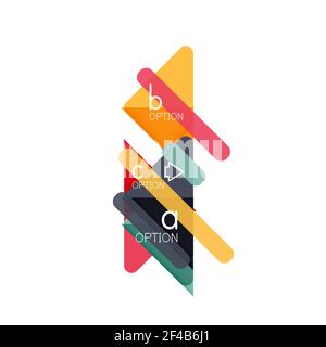 Triangle data visualization design, option infographic layout. Triangle data visualization design, option infographic layout. Vector illustration Stock Vector