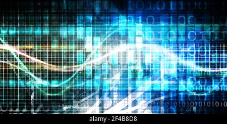 Technology Infrastructure as a IT Abstract Art Stock Photo