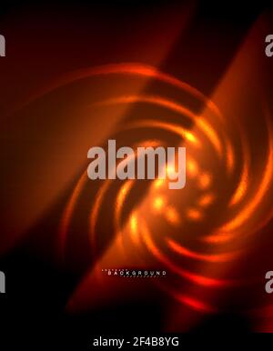 Neon glowing techno lines, hi-tech futuristic abstract background template with square shapes. Neon glowing techno lines, hi-tech futuristic abstract background template with square shapes. Vector illustration Stock Vector