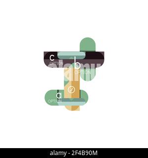Abstract lines geometric infographic layoutAbstract lines geometric infographic layout, data visualization design, option step by step schedule, web box. Abstract lines geometric infographic layoutAbstract lines geometric infographic layout, data visualization design, option step by step schedule, web box. Vector illustration isolated on white Stock Vector
