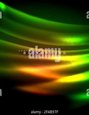 Neon glowing techno lines, hi-tech futuristic abstract background template with square shapes. Neon glowing techno lines, hi-tech futuristic abstract background template with square shapes. Vector illustration Stock Vector