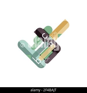 Abstract lines geometric infographic layoutAbstract lines geometric infographic layout, data visualization design, option step by step schedule, web box. Abstract lines geometric infographic layoutAbstract lines geometric infographic layout, data visualization design, option step by step schedule, web box. Vector illustration isolated on white Stock Vector