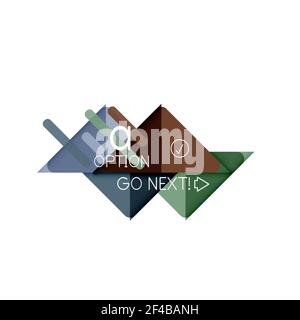 Triangle data visualization design, option infographic layout. Triangle data visualization design, option infographic layout. Vector illustration Stock Vector