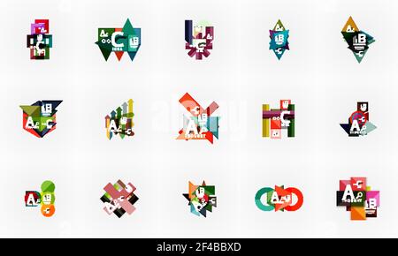 Vector infographic options banner set, paper style design. Vector infographic options banner set, paper style design. Illustration for workflow layout, diagram, number options, step up options, web concept templates Stock Vector