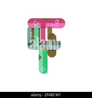 Abstract lines geometric infographic layoutAbstract lines geometric infographic layout, data visualization design, option step by step schedule, web box. Abstract lines geometric infographic layoutAbstract lines geometric infographic layout, data visualization design, option step by step schedule, web box. Vector illustration isolated on white Stock Vector