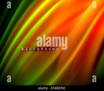 Abstract glowing motion blurred neon light. EPS 8 Stock Vector Image ...