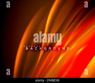 Neon glowing wave, magic energy and light motion background. Vector wallpaper template. Neon glowing wave, magic energy and light motion background. Vector wallpaper template, illustration Stock Vector