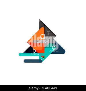 Triangle Visualization Triangle data visualization design, option infographic layout. Triangle ...