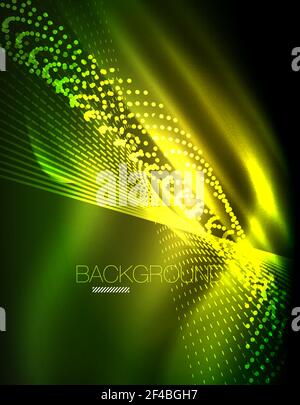 Smooth light effect, straight lines on glowing shiny neon dark background. Energy technology idea. Smooth light effect, straight lines on glowing shiny neon dark background. Energy technology idea. Vector illustration Stock Vector