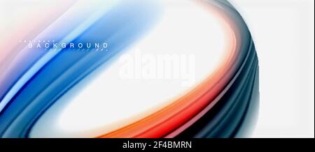 Rainbow fluid colors abstract background twisted liquid design, colorful marble or plastic wavy texture backdrop, multicolored template for business or technology presentation or web brochure cover layout, wallpaper. Rainbow fluid colors abstract background twisted liquid design, colorful marble or plastic wavy texture backdrop, multicolored template for business or technology presentation or web brochure cover layout, wallpaper. Vector illustration Stock Vector