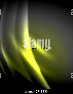 Neon glowing techno lines, hi-tech futuristic abstract background template with square shapes. Neon glowing techno lines, hi-tech futuristic abstract background template with square shapes. Vector illustration Stock Vector