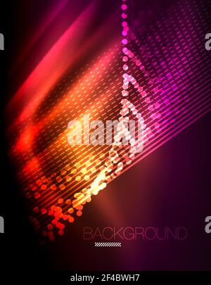 Smooth light effect, straight lines on glowing shiny neon dark background. Energy technology idea. Smooth light effect, straight lines on glowing shiny neon dark background. Energy technology idea. Vector illustration Stock Vector