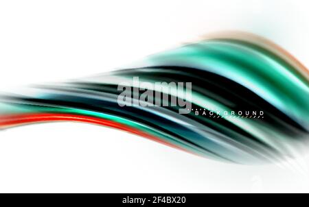 Fluid liquid mixing colors concept on light grey background, wave and swirl curve flow line, trendy abstract layout template for business presentation, app wallpaper banner, poster or wallpaper. Fluid liquid mixing colors concept on light grey background, wave and swirl curve flow line, trendy abstract layout template for business presentation, app wallpaper banner, poster or wallpaper. Vector illustration Stock Vector