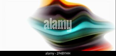 Fluid liquid mixing colors concept on light grey background, curve flow, trendy abstract layout template for business or technology presentation or web brochure cover, wallpaper. Fluid liquid mixing colors concept on light grey background, curve flow, trendy abstract layout template for business or technology presentation or web brochure cover, wallpaper. Vector illustration Stock Vector
