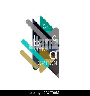 Triangle data visualization design, option infographic layout. Triangle data visualization design, option infographic layout. Vector illustration Stock Vector