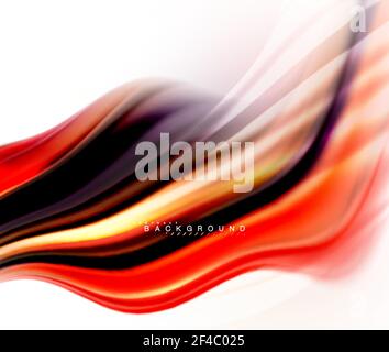 Fluid liquid mixing colors concept on light grey background, wave and swirl curve flow line, trendy abstract layout template for business presentation, app wallpaper banner, poster or wallpaper. Fluid liquid mixing colors concept on light grey background, wave and swirl curve flow line, trendy abstract layout template for business presentation, app wallpaper banner, poster or wallpaper. Vector illustration Stock Vector