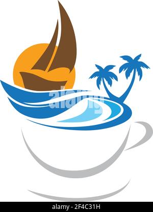 sail boat, vector Stock Vector