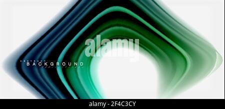 Rainbow fluid colors abstract background twisted liquid design, colorful marble or plastic wavy texture backdrop, multicolored template for business or technology presentation or web brochure cover layout, wallpaper. Rainbow fluid colors abstract background twisted liquid design, colorful marble or plastic wavy texture backdrop, multicolored template for business or technology presentation or web brochure cover layout, wallpaper. Vector illustration Stock Vector