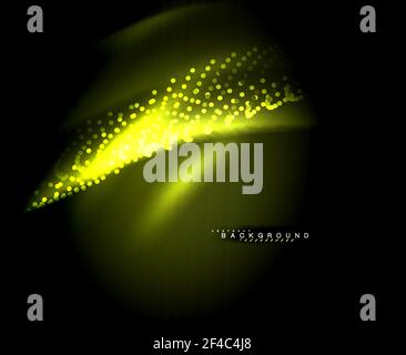 Neon glowing techno lines, hi-tech futuristic abstract background template with square shapes. Neon glowing techno lines, hi-tech futuristic abstract background template with square shapes. Vector illustration Stock Vector