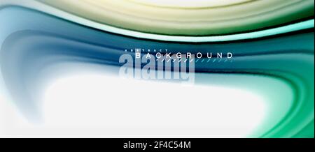 Rainbow fluid colors abstract background twisted liquid design, colorful marble or plastic wavy texture backdrop, multicolored template for business or technology presentation or web brochure cover layout, wallpaper. Rainbow fluid colors abstract background twisted liquid design, colorful marble or plastic wavy texture backdrop, multicolored template for business or technology presentation or web brochure cover layout, wallpaper. Vector illustration Stock Vector