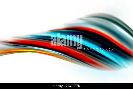 Fluid liquid mixing colors concept on light grey background, wave and swirl curve flow line, trendy abstract layout template for business presentation, app wallpaper banner, poster or wallpaper. Fluid liquid mixing colors concept on light grey background, wave and swirl curve flow line, trendy abstract layout template for business presentation, app wallpaper banner, poster or wallpaper. Vector illustration Stock Vector