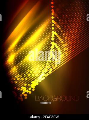 Smooth light effect, straight lines on glowing shiny neon dark background. Energy technology idea. Smooth light effect, straight lines on glowing shiny neon dark background. Energy technology idea. Vector illustration Stock Vector
