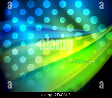 Neon holographic fluid color wave for web, wallpaper, pattern, texture and background. Neon holographic fluid color wave for web, wallpaper, pattern, texture and background. Vector illustration Stock Vector