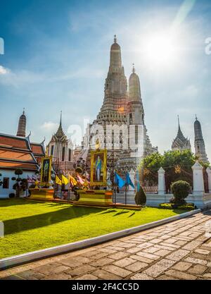 Wat Arun, The Temple of Dawn. This is an Important Buddhist Temple and a Famous Tourist Destination in Bangkok Yai District of Bangkok, Thailand. Stock Photo