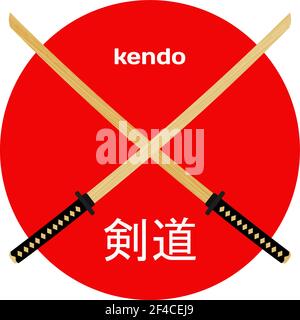 Two Swords Symbol Kendo Modern Martial Arts Stock Vector by ©prosymbols  217949336