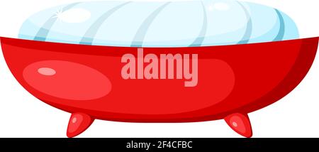 Vector image of soap and soap dish on a white background. Cartoon color soap on a white background. Object of hygiene and body care Stock Vector