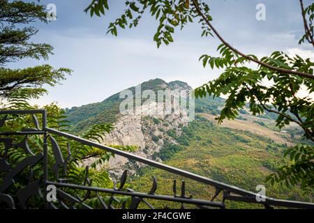 Parco regionale della vena del gesso romagnola. Brisighella, Borgo Rivola, Borgo Tossignano. Emilia Romagna, Italy, Europe. Stock Photo