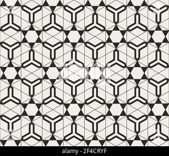 Traditional oriental geometrical seamless pattern.  Decorative vector background. Stock Vector