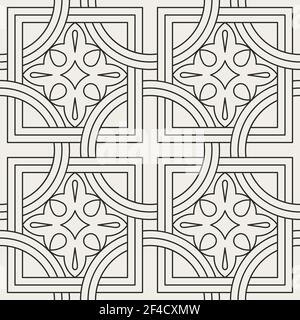 Traditional oriental geometrical seamless pattern.  Decorative vector background. Stock Vector