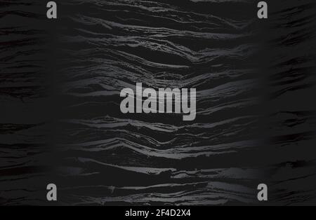 Luxury black metal gradient background with distressed old paper, parchment texture. Vector illustration Stock Vector