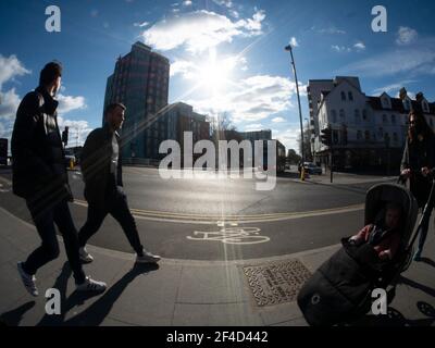 Walthamstow Hoe Street, Waltham Forest, London Stock Photo