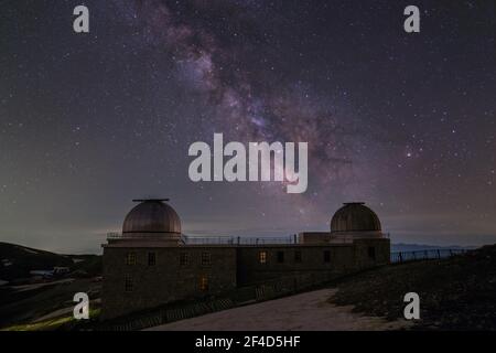 Campo Imperatore astronomical Observatory Stock Photo