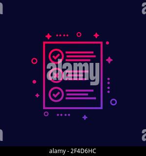test line icon for web Stock Vector