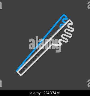 Spaghetti tongs vector icon. Kitchen appliances. Graph symbol for cooking web site design, logo, app, UI Stock Vector