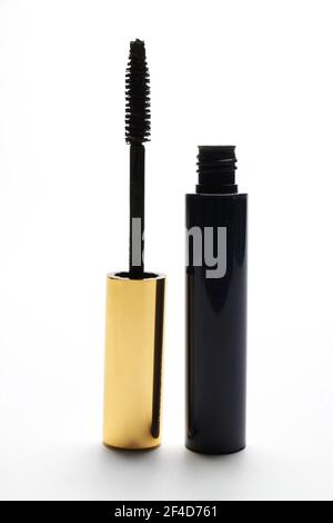 Mascara Brush on White Background Stock Photo